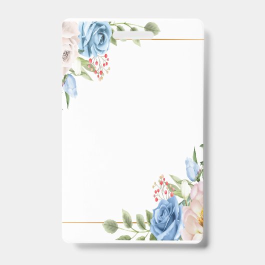 Badge en plastique - Vertical (Avant)