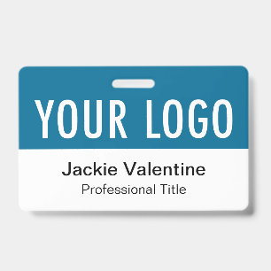 Badge en PVC Bleu Océan Mer Tag Name Horizontal po