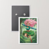 Badge Enchanted Forest Sprint – Anime Fantasy Character  (Recto/Verso)