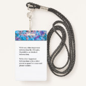 Badge Enfants Enfants Carte d'identité photo personnalis (Derrière avec lanière)