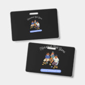 Badge Enfants joyeux de Hanukkah (Avant & arrière)