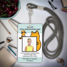 Enfants Photo ID Identification Fun Custom