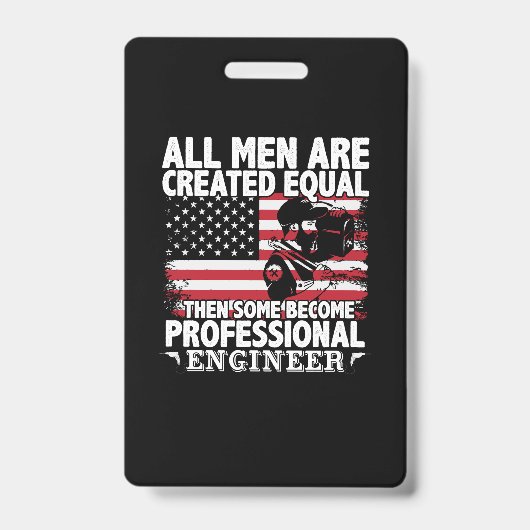 Badge Engineer Art Some Men Become Professional Engineer (Avant)