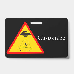 Badge Enlèvement d'Alien UFO Thunder_Cove