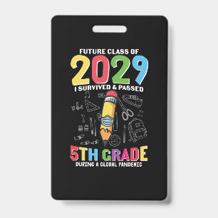 Badge Enseignant de 5e année 5e année pendant une année