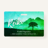 Badge Enseignant de médiation en yoga du Reiki naturel (Devant)