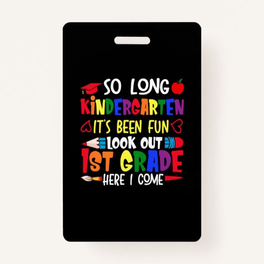 Badge Enseignant de première année à la maternelle (Devant)