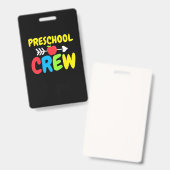 Badge Enseignant(e) d'équipe de maternelle (Avant & arrière)