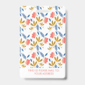 Badge Enseignant École à domicile Maman ID Botanique  (Dos)