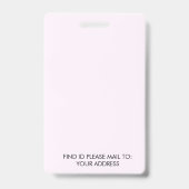 Badge Enseignant École d'enseignement à domicile Maman I (Dos)