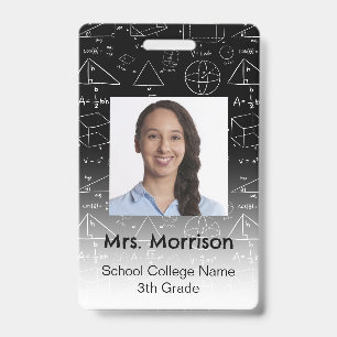 Badge Enseignant en géométrie mathématique
