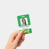 Badge Enseignant vert de grenouille (Manuel / portable)