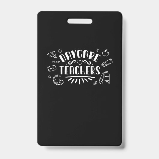 Badge Enseignants en garderie (Face)