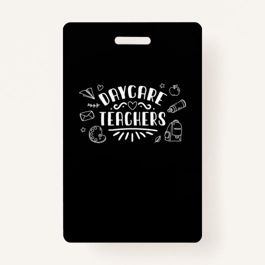 Badge Enseignants en garderie (Devant)