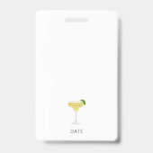 Badge Enterrement de vie de jeune fille Filles Weekend D (Dos)