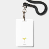 Badge Enterrement de vie de jeune fille Filles Weekend D (Dos avec cordon)