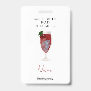 Badge Enterrement de vie de jeune fille Weekend Fille de