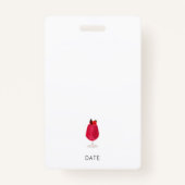 Badge Enterrement de vie de jeune fille Weekend Filles D (Dos)