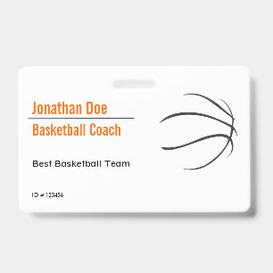Badge Entraîneur de basket-ball