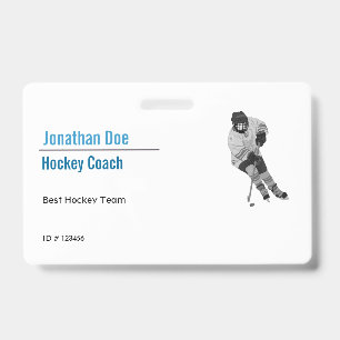 Badge Entraîneur de hockey