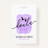 Badge Entraîneur de naissance de Doula (Dos)