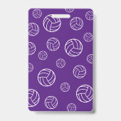 Badge entraîneur de volley-ball Teacher Hall Pass couleu (Avant)