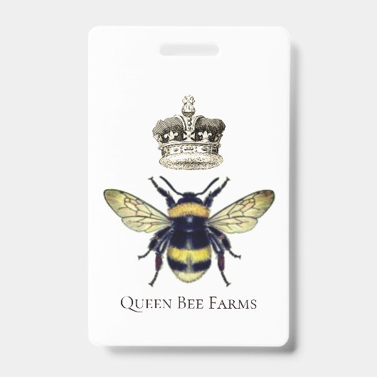 Badge Entreprise Abeille et Couronne (Avant)