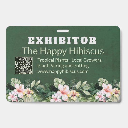 Badge Entreprise de fleurs sur mesure (Avant)