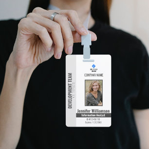 Badge Entreprise de photo au charbon de bois Code QR de 