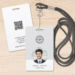 Badge Entreprise de photo ID de logo commercial