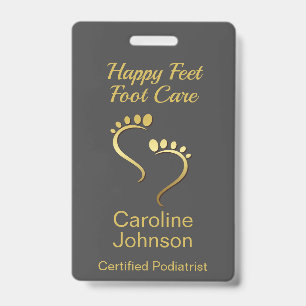 Badge Entreprise de soins des pieds Chiropodiste Podolog