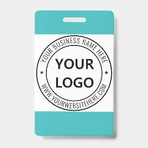 Badge Entreprise de tampon personnalisé avec logo d'entr