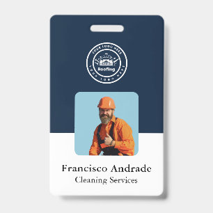 Badge Entreprise de Toiture Services de Logo Personnal
