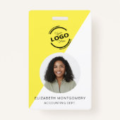 Badge Entreprise d'ID photo employé (Devant)