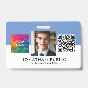 Badge Entreprise Entreprise Logo Entreprise Code QR Empl