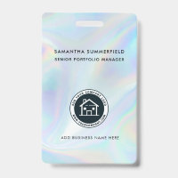 Entreprise Logo ID holographique Employé de la soc