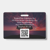 Badge Entreprise personnalisée de marque (Arrière)