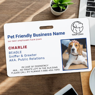 Badge Entreprise personnalisée Entreprise Animaux de co