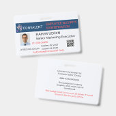 Badge Entreprise|Pro|Sécurité|Entreprise|Sur mesur (Avant & arrière)