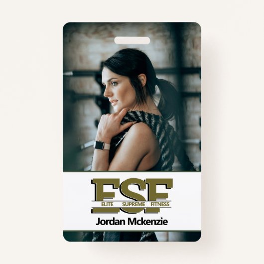 Badge Entreprises de conditionnement physique | Logo Mon (Devant)