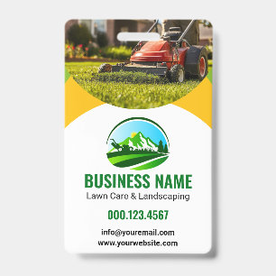 Badge Entretien de pelouse Green Yellow Aménagement pays