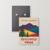 Badge Épingle du bouton de la fierté Idyllwild (Recto/Verso)