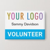 Badge épinglette personnalisable avec logo (Recto)