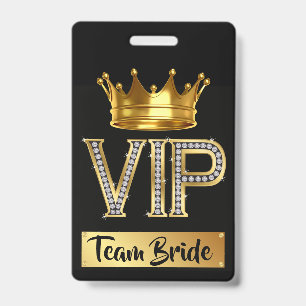 Badge Épouse de l'équipe VIP