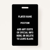 Badge Équipe de basket-ball de Parties scintillant rouge