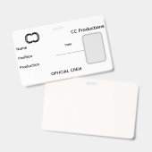 Badge Équipe de CC Productions (Avant & arrière)