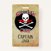 Badge Équipe de Groom personnalisée (Dos)