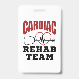 Badge Équipe de réadaptation cardiaque Cardiologue Infir