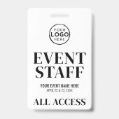 Badge Équipe d'événement Logo All Access (Avant)