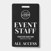 Badge Équipe d'événement Logo All Access (Avant)
